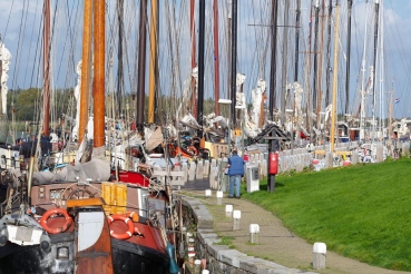 Plattbodenschiffe, Makkum, Friesland, Holland