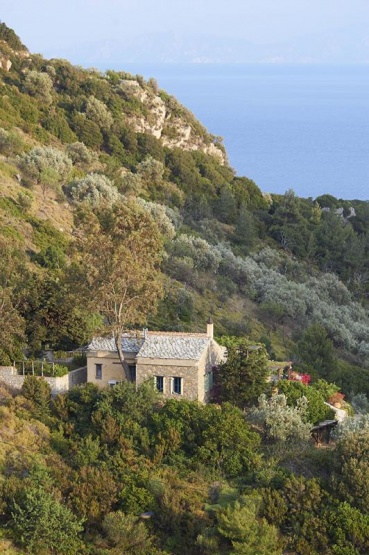 Haus bei Chora (Stadt) Alonnisos, Insel Alonissos, noerdliche Sporaden, Griechenland